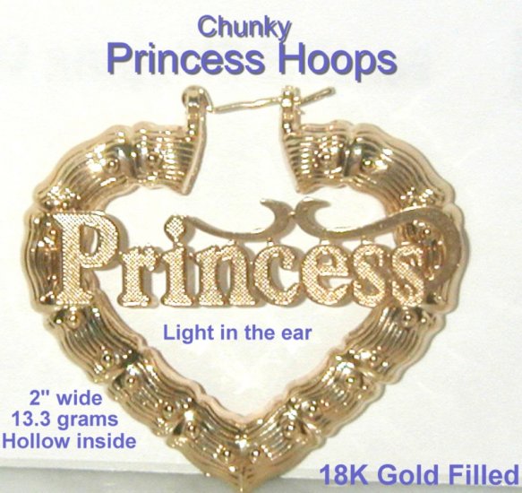 Princess Chunky Hoops