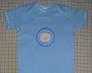 boy short sleeve romper- size 6 to 18months