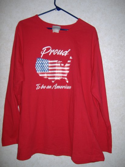 Proud To Be An American Top Size Ex- Large