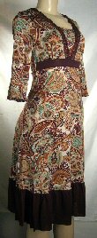 Black Label Junior Paisley Print Dresses 1 Lot Of 5