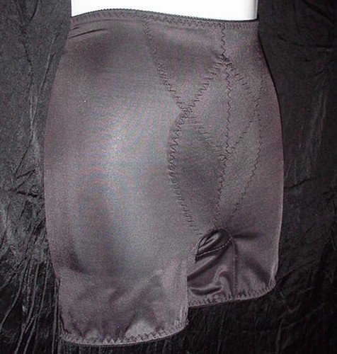 SERIOUSLY SeXy and Shimmery SPANKY TIGHT TUMMY TAMER Vintage BLACK GIRDLE Women's Medium!