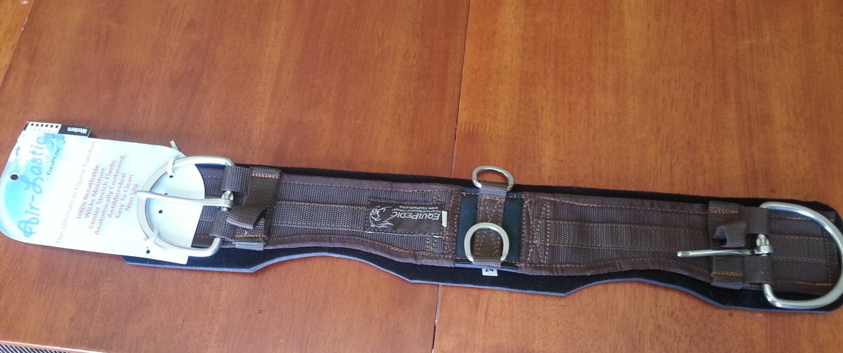 EquiPedic AirLastic Western Girth Cinch, Brown