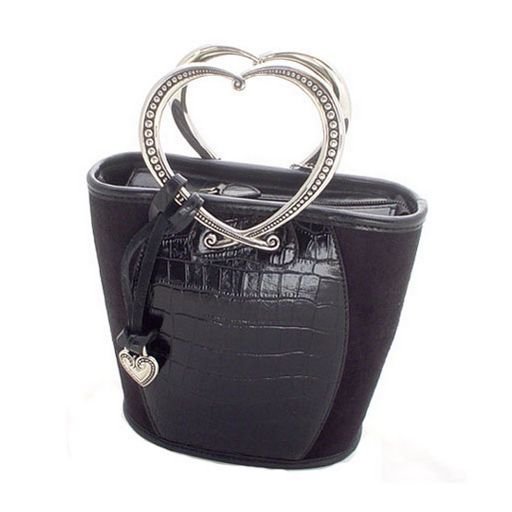 Suede Bucket Tote (Black)