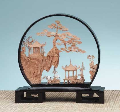Round Case Cork Sculpture