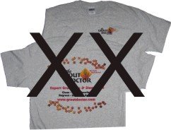 Ash T-shirt. XX-Large