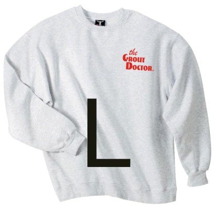 Crew Neck Ash Sweat Shirt Large