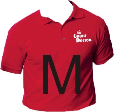 Grout Doctor Sport Shirt Red Size Medium
