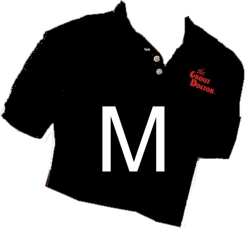Grout Doctor Sport Shirt Black Size Medium