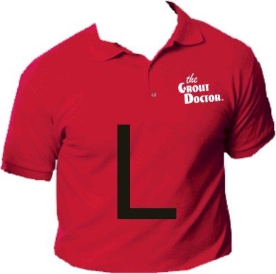 Grout Doctor Sport Shirt Red Size Large