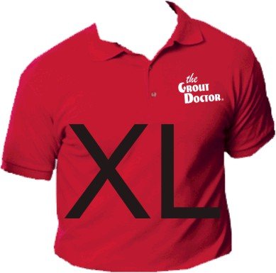 Grout Doctor Sport Shirt Red Size X-Large