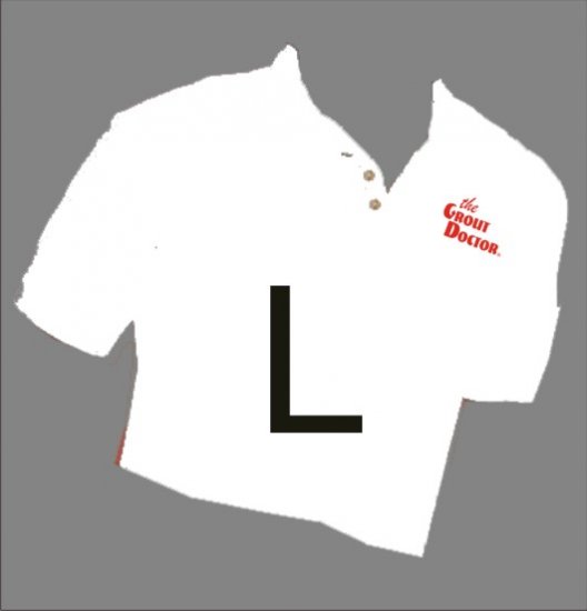 Grout Doctor Sport Shirt White Size Large