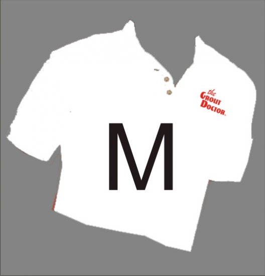 Grout Doctor Sport Shirt White Size Medium