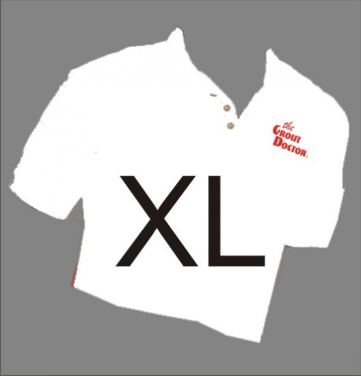 Grout Doctor Sport Shirt White Size X-Large