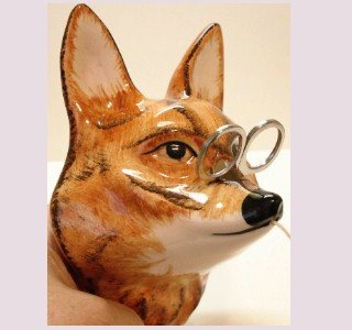 String Holder - Wonderful Fox by Babbacombe Pottery of England - Stringholder