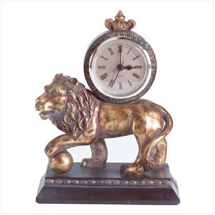 Golden Lion Clock