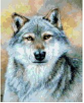 Wolfs Portraet - 4BP Pixel Pattern DL - 3 available