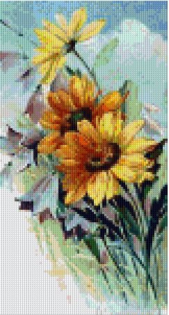 Sunflowers- 6BP - Pixel Pattern DL - 3 available