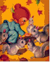 dolls-Feeding Time-4BP--Pixel Pattern Download - 5 available