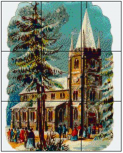 Victorian-Church-9BP-Pixel Pattern DL- 5 available