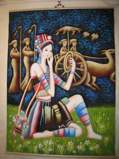 The living & life of the Chinese minority is expressing by art