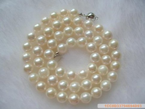 White Dragon Sea Water Pearl Necklace 7-8 mm