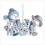 Happy Holidays Ornament