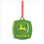 John Deere Logo Ceramic Ornament