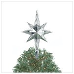 Silver Star Tree Topper