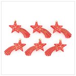 Red Shooting Stars Ornaments