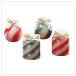 Candy Cane Candle Set