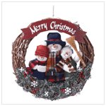 Snowman Family Wreath