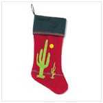 Cactus Velvet Stocking
