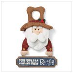 Santa Round Up Door Hanger
