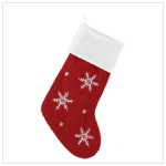Snowflake Pattern Stocking