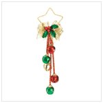 Christmas Bell with Holly Ornament
