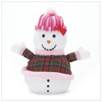 Snowlady Plaid Mini Bean Bag