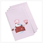 Snowman Plaid Napkin