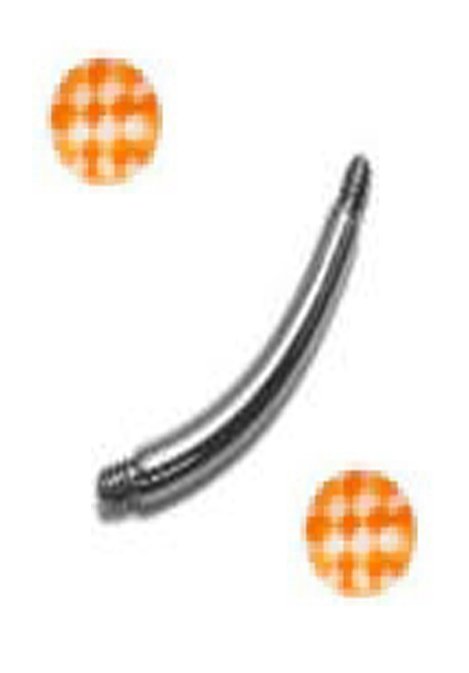 14g Soccer Ball Orange Belly Ring