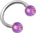 16g1/2"Circular/Candy Stripe Purple