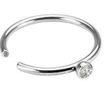 Cz Gem Nose Hoop
