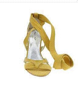 BRAND NEW YELLOW LEATHER STRAPPY STILETTO ALDO SHOES 6B
