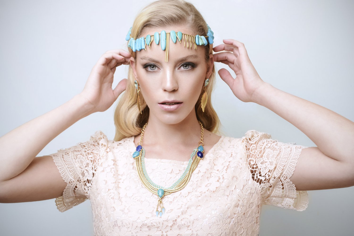 Beautiful Gold and Gemstone Necklace - Limited Edition - Statement Necklace