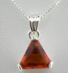 925 Silver With Pink CZ Pendent
