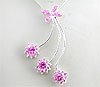 Pink CZ 925 Sterling Silver Pendant