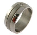 SOLID TITANIUM MEN'S BAND RING NEW