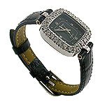 Modern CZ Black Jewel Watch