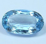 GENUINE AQUAMARINE OVAL SHAPE