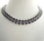 Silver with Genuine Garnet Necklace