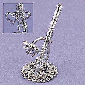 Unique "Linked At The Heart" Pen Set