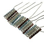 Natural Multi-Color Gemstone 925 Silver Necklace